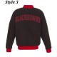 Chicago Blackhawks Bomber Black Wool Jacket Chicago Blackhawks Bomber Black Wool Jacket