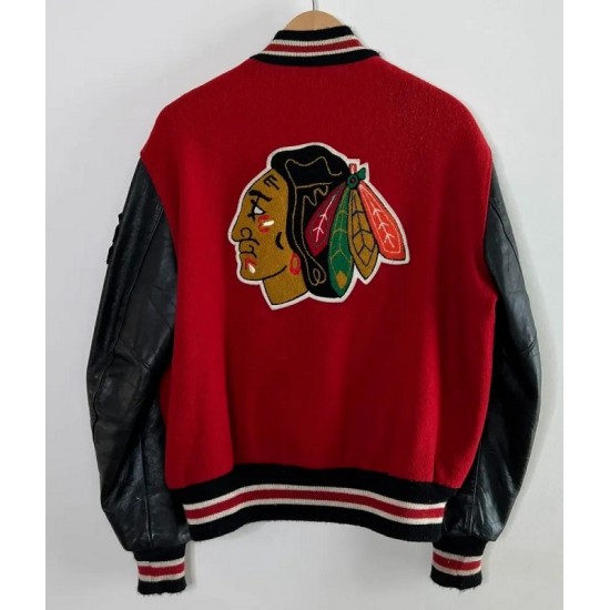 Chicago Blackhawks Campbell Varsity Jacket Chicago Blackhawks Campbell Varsity Jacket