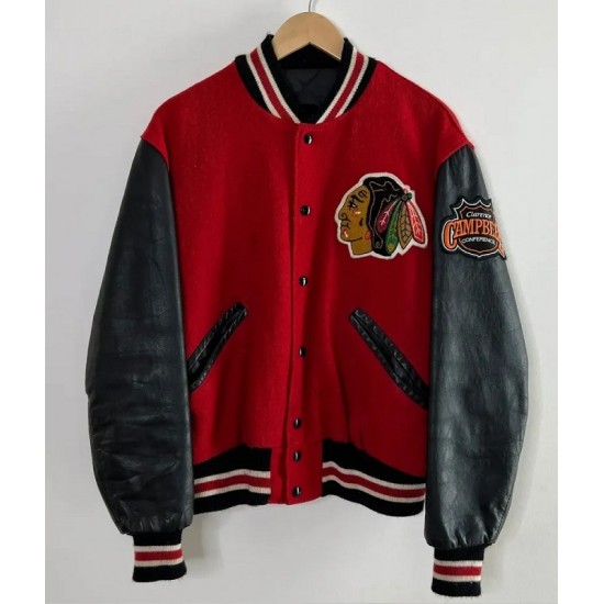 Chicago Blackhawks Campbell Varsity Jacket Chicago Blackhawks Campbell Varsity Jacket