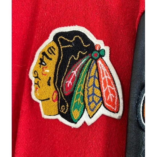 Chicago Blackhawks Campbell Varsity Jacket Chicago Blackhawks Campbell Varsity Jacket