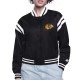 Chicago Blackhawks Printed Logo Varsity Satin Jacket Chicago Blackhawks Printed Logo Varsity Satin Jacket