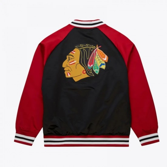Chicago Blackhawks Vintage Satin Jacket