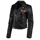 Chicago Bulls Black Moto Leather Jacket Chicago Bulls Black Moto Leather Jacket