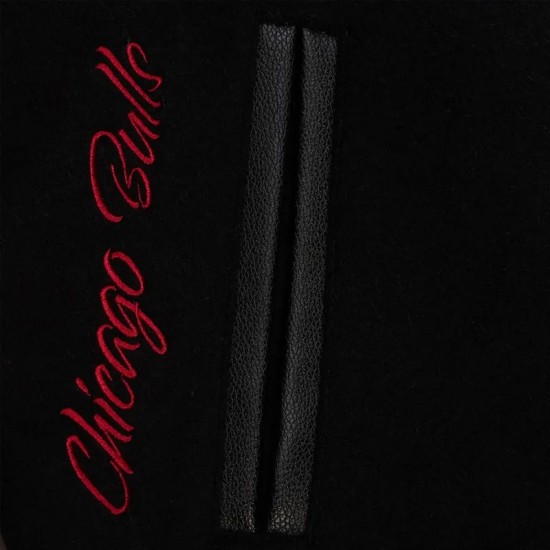 Chicago Bulls Black Out Vintage Logo Varsity Jacket Chicago Bulls Black Out Vintage Logo Varsity Jacket