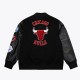 Chicago Bulls Black Out Vintage Logo Varsity Jacket Chicago Bulls Black Out Vintage Logo Varsity Jacket