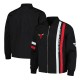 Chicago Bulls Black Stitch Applique Bomber Jacket Chicago Bulls Black Stitch Applique Bomber Jacket