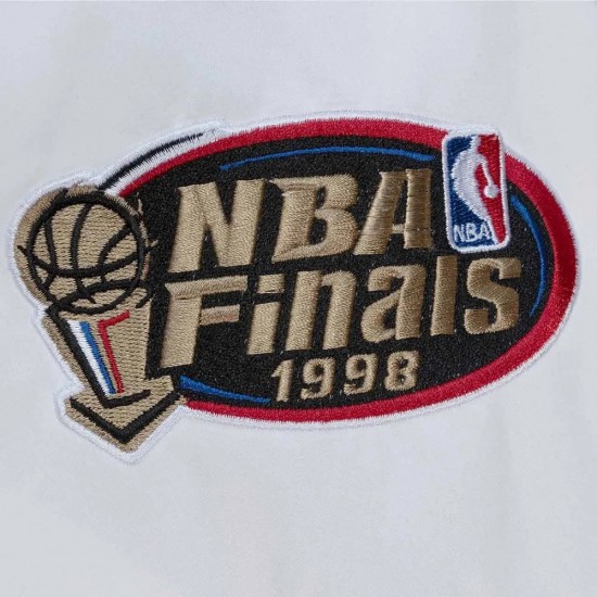 Chicago Bulls City Collection White Varsity Satin Jacket