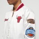 Chicago Bulls City Collection White Varsity Satin Jacket