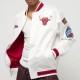 Chicago Bulls City Collection White Varsity Satin Jacket