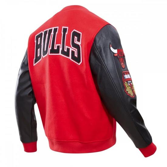 Chicago Bulls Classic Red Wool Varsity Jacket Chicago Bulls Classic Red Wool Varsity Jacket