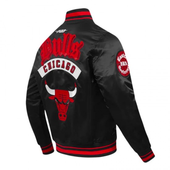 Chicago Bulls Classic Rib Satin Jacket