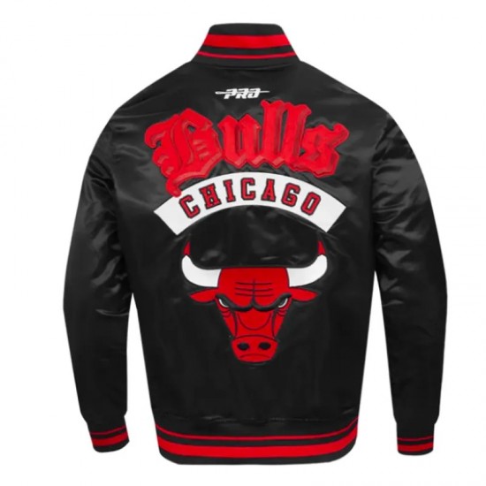 Chicago Bulls Classic Rib Satin Jacket