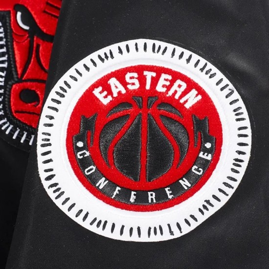 Chicago Bulls Diy Pick Stitch Classic Rib Satin Jacket Chicago Bulls Diy Pick Stitch Classic Rib Satin Jacket