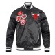 Chicago Bulls Diy Pick Stitch Classic Rib Satin Jacket Chicago Bulls Diy Pick Stitch Classic Rib Satin Jacket