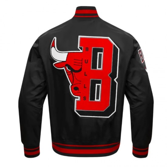 Chicago Bulls Mashup Classic Rib Satin Jacket Chicago Bulls Mashup Classic Rib Satin Jacket