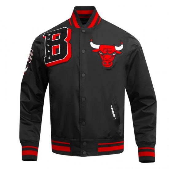 Chicago Bulls Mashup Classic Rib Satin Jacket Chicago Bulls Mashup Classic Rib Satin Jacket
