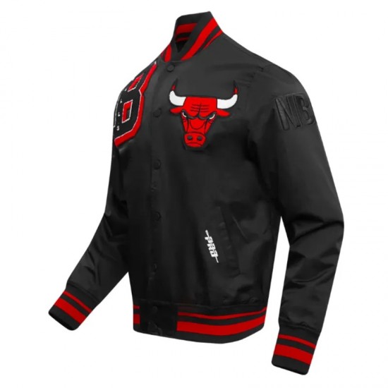 Chicago Bulls Mashup Classic Rib Satin Jacket Chicago Bulls Mashup Classic Rib Satin Jacket