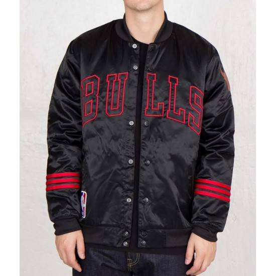Chicago Bulls NBA Black Jacket Chicago Bulls NBA Black Jacket