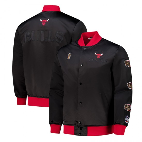 Chicago Bulls OG 3.0 Black Satin Jacket Chicago Bulls OG 3.0 Black Satin Jacket