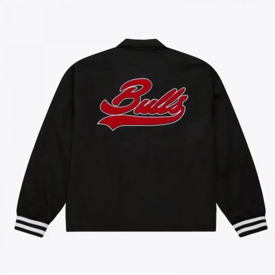 Chicago Bulls Oversweep Black Varsity Wool Jacket