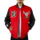 Chicago Bulls Plaid Patches Varsity Jacket Chicago Bulls Plaid Patches Varsity Jacket