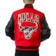 Chicago Bulls Plaid Patches Varsity Jacket Chicago Bulls Plaid Patches Varsity Jacket