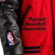 Chicago Bulls Red Wool And Black Leather Varsity Jacket Chicago Bulls Red Wool And Black Leather Varsity Jacket