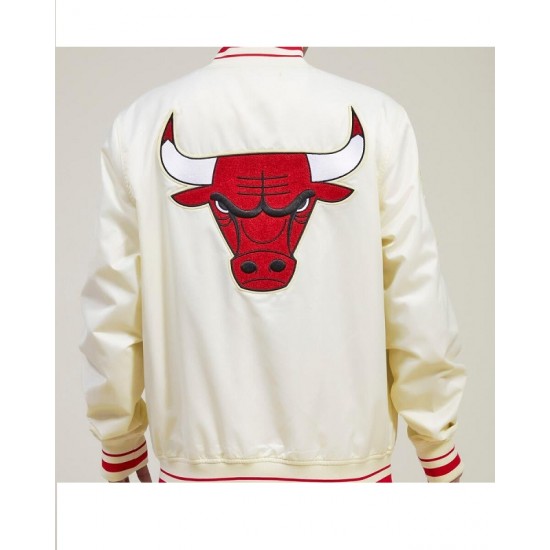 Chicago Bulls Retro Classic Rib Satin Jacket Chicago Bulls Retro Classic Rib Satin Jacket