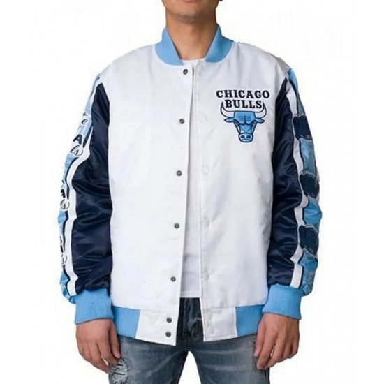 Chicago Bulls Satin Varsity Jacket Chicago Bulls Satin Varsity Jacket