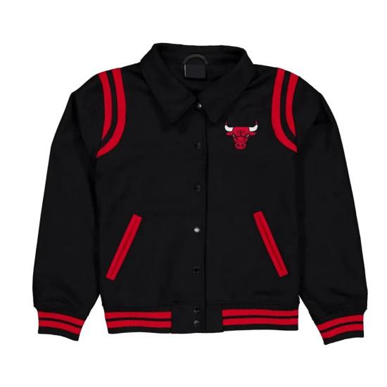 Chicago Bulls Sport Night Teddy Varsity Jacket Chicago Bulls Sport Night Teddy Varsity Jacket