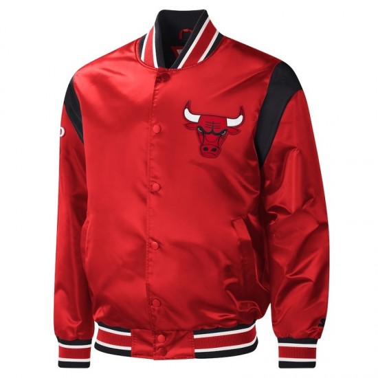 Chicago Bulls Starter Force Play Satin Jacket Chicago Bulls Starter Force Play Satin Jacket