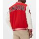 Chicago Bulls Varsity Red and Off White Jacket Chicago Bulls Varsity Red and Off White Jacket