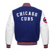 Chicago Cubs Blue & White Letterman Jacket