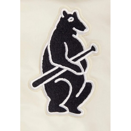 Chicago Cubs Off White Satin Jacket A Fan Must-Have Chicago Cubs Off White Satin Jacket A Fan Must-Have