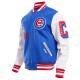 Chicago Cubs Old English Blue Wool Varsity Jacket Chicago Cubs Old English Blue Wool Varsity Jacket