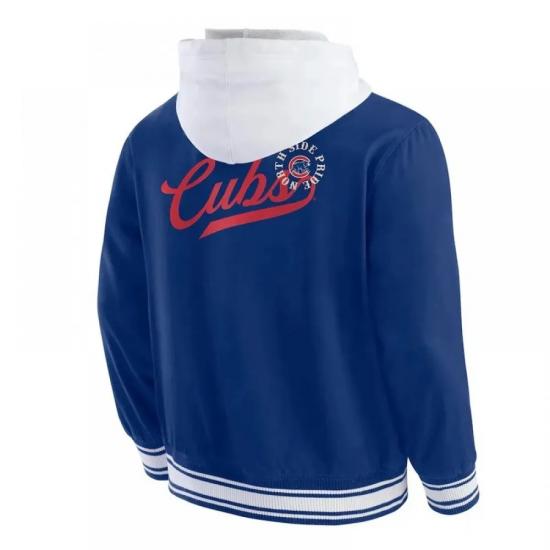 Chicago Cubs Royal Cotton Hooded Jacket