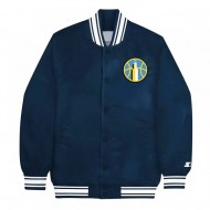 Chicago Sky Navy Satin Jacket