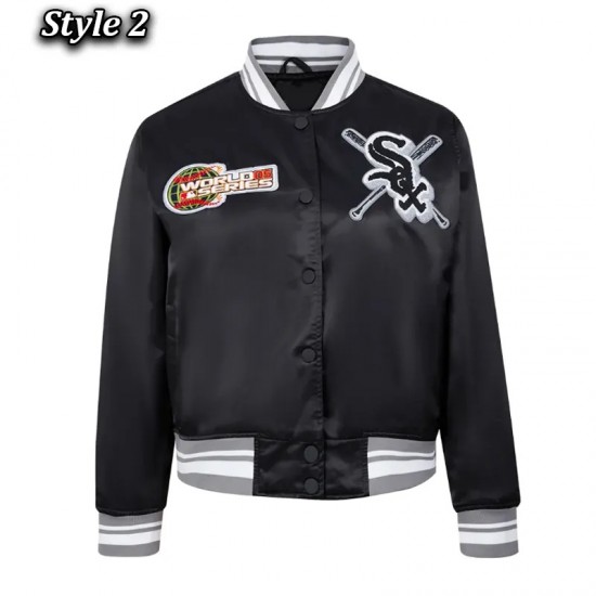 Chicago White Sox Mashup Classic Rib Satin Jacket Chicago White Sox Mashup Classic Rib Satin Jacket