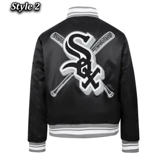 Chicago White Sox Mashup Classic Rib Satin Jacket Chicago White Sox Mashup Classic Rib Satin Jacket