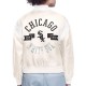 Chicago White Sox Printed Logo Varsity Satin Jacket Chicago White Sox Printed Logo Varsity Satin Jacket