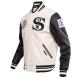 Chicago White Sox Retro Classic Off White Wool Varsity Jacket Chicago White Sox Retro Classic Off White Wool Varsity Jacket