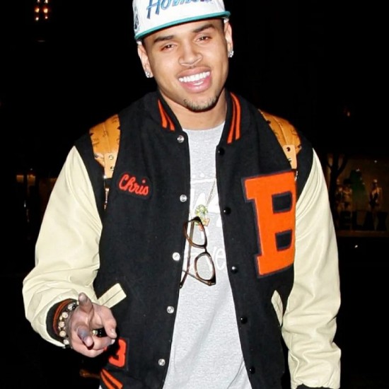 Chris Brown Letterman M Jacket Chris Brown Letterman M Jacket