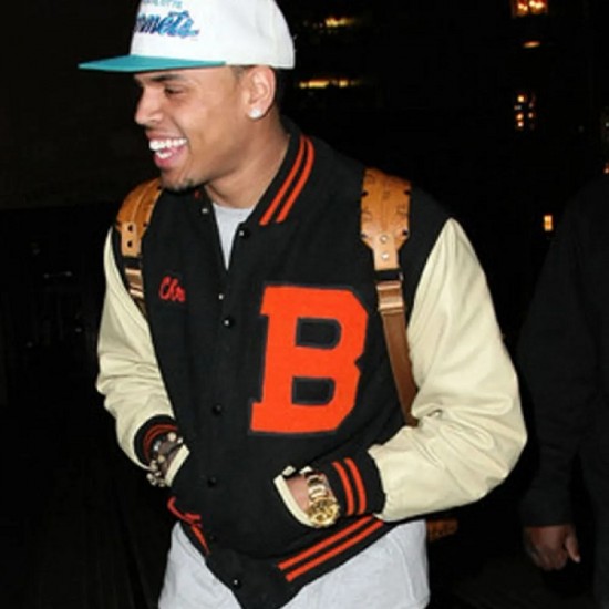 Chris Brown Letterman M Jacket Chris Brown Letterman M Jacket
