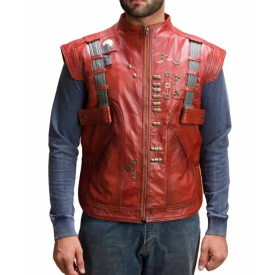 Chris Pratt Guardians of The Galaxy Genuine Leather Vest Chris Pratt Guardians of The Galaxy Genuine Leather Vest