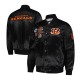 Cincinnati Bengals Black Varsity Satin Jacket Cincinnati Bengals Black Varsity Satin Jacket