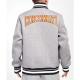 Cincinnati Bengals Crest Emblem Gray Varsity Wool Jacket