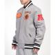 Cincinnati Bengals Crest Emblem Gray Varsity Wool Jacket