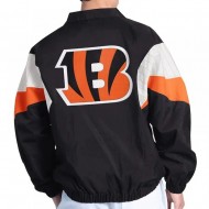 Cincinnati Bengals Yard Line Black Full-Zip Jacket