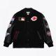 Cincinnati Reds Black Out Vintage Logo Varsity Jacket Cincinnati Reds Black Out Vintage Logo Varsity Jacket