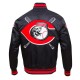 Cincinnati Reds Mashup Classic Rib Satin Jacket Cincinnati Reds Mashup Classic Rib Satin Jacket